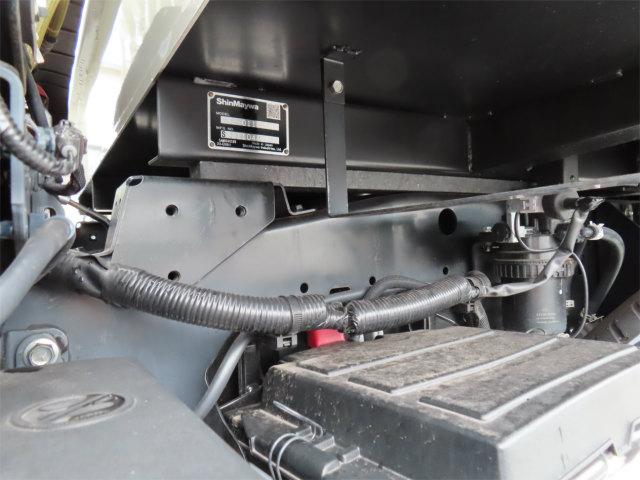 デュトロ 3t 高床 強化ダンプ 内寸-長307/幅159/高36・新明和・アオリ3方開・手動コボレーン・4ナンバー・150馬力ターボ(49枚目)