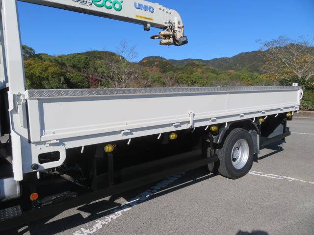 ダイナトラック ２．９５ｔ　ワイド超々ロング　５段ラジコンフックイン　内寸－長４８５／幅２１０／高３８・ユニック・床縞鉄・内フック２対・２．９３ｔ吊り・差違いジャッキ・アオリ３方開・セイコーラック付・１８０馬力ターボ（31枚目）