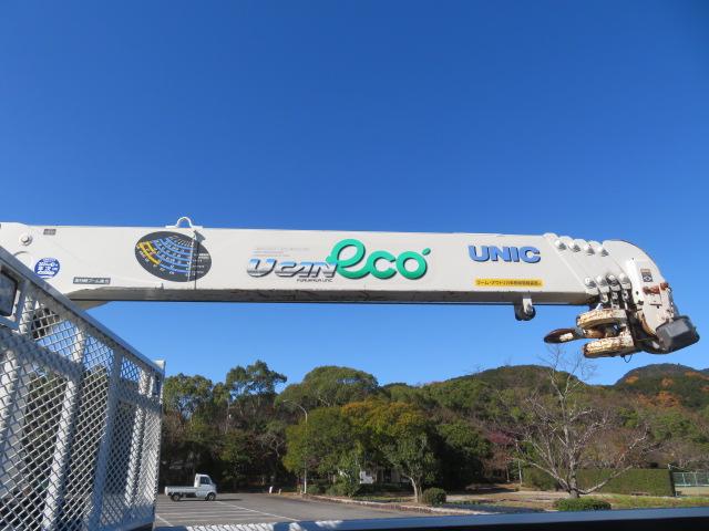 ダイナトラック ２．９５ｔ　ワイド超々ロング　５段ラジコンフックイン　内寸－長４８５／幅２１０／高３８・ユニック・床縞鉄・内フック２対・２．９３ｔ吊り・差違いジャッキ・アオリ３方開・セイコーラック付・１８０馬力ターボ（36枚目）