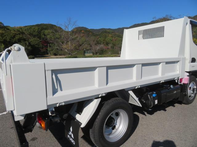 キャンター 3t 全低床 強化ダンプ 内寸-長305/幅159/高37・新明和・アオリ3方開・4ナンバー・150馬力ターボ(37枚目)
