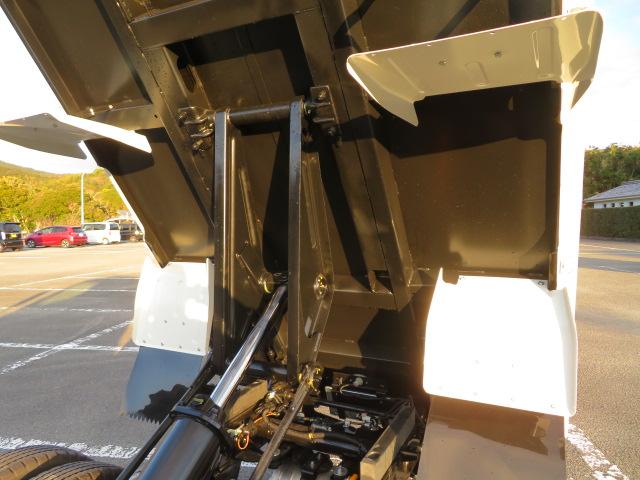 キャンター 3t 全低床 強化ダンプ 内寸-長305/幅159/高37・新明和・アオリ3方開・4ナンバー・150馬力ターボ(56枚目)