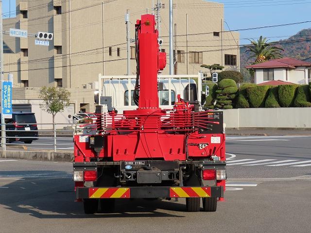 ヒノレンジャー ２．１５ｔ　４段ラジコンフックイン　内寸－長５３０／幅２１６／高３９・ユニック・後方付・床板・２．９３ｔ吊り・ＭＬ（モーメントリミッター）警報型・アオリ３方開・ロープ穴３対・セイコーラック付・２４０馬力ターボ（7枚目）