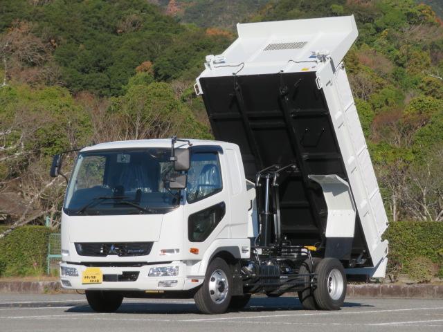 ファイター ３．４５ｔ　ダンプ　内寸－長３４０／幅２０６／高３０・新明和・アオリ１方開・リア下開・電動コボレーン・２２０馬力ターボ（9枚目）