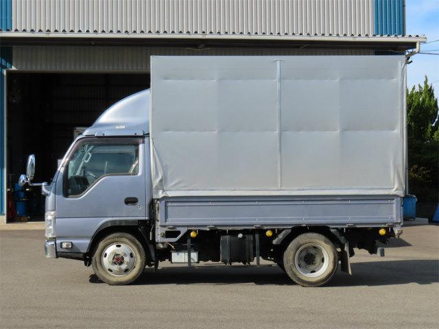 エルフトラック 1.85t 4WD 幌ウイング 内寸-長311/幅161/高210・床縞鉄・オートマ車・150馬力ターボ(3枚目)