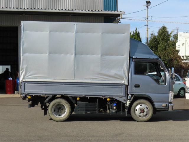 エルフトラック 1.85t 4WD 幌ウイング 内寸-長311/幅161/高210・床縞鉄・オートマ車・150馬力ターボ(4枚目)