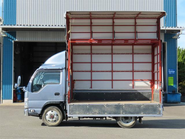 エルフトラック 1.85t 4WD 幌ウイング 内寸-長311/幅161/高210・床縞鉄・オートマ車・150馬力ターボ(10枚目)