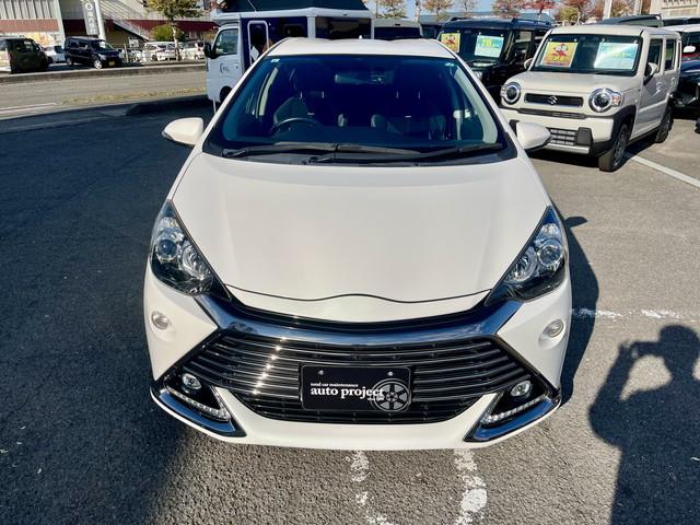 アクア G G’s 全国1年保証付き 純正7インチナビ フルセグ Bluetooth スマートキー プッシュスタート バックモニター ETC 前後ドラレコ クルコン ETC 純正17インチアルミホイール(5枚目)