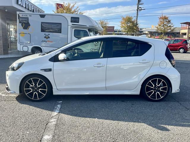 アクア G G’s 全国1年保証付き 純正7インチナビ フルセグ Bluetooth スマートキー プッシュスタート バックモニター ETC 前後ドラレコ クルコン ETC 純正17インチアルミホイール(7枚目)