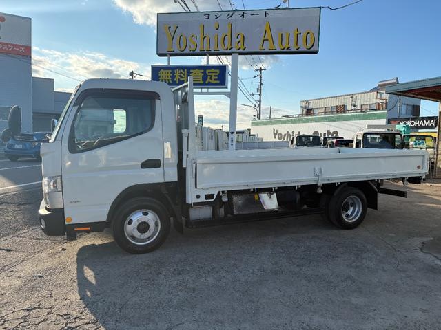 キャンター 　２９９０ｃｃ　２ｔ　２トン　ワイドロング　平ボディ　荷台全面鉄板張り　内外装仕上げ済み　５速　５ＭＴ　３ペダル　パワーウインドウ　３人乗り　ロング（2枚目）