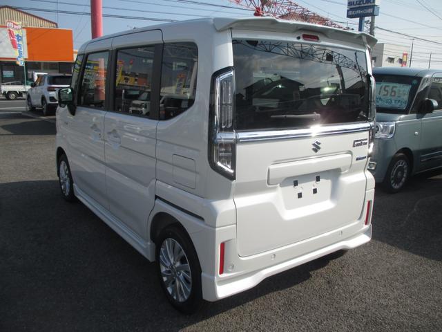 スペーシアカスタム ハイブリッドGS 届出済未使用車 衝突被害軽減ブレーキ クルーズコントロール 左パワースライドドア LEDヘッドライト 電動パーキングブレーキ 運転席シートヒーター 純正14アルミ スマートキー プッシュスタート(5枚目)