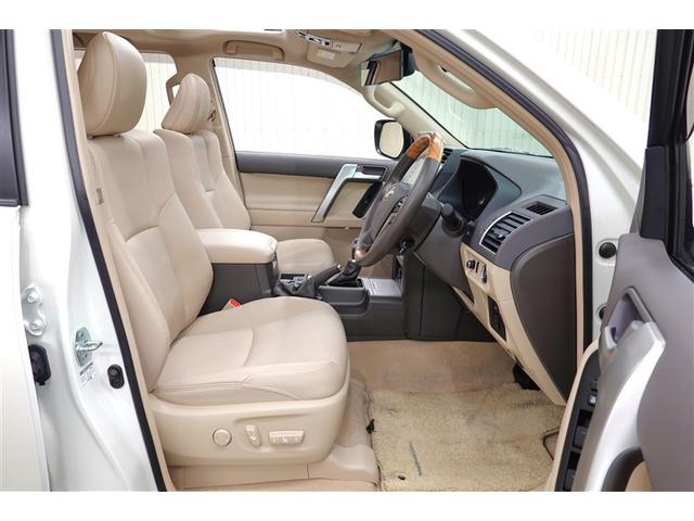 ランドクルーザープラド TX Lパッケージ 革シート サンルーフ 4WD フルセグ メモリーナビ DVD再生 バックカメラ 衝突被害軽減システム ETC LEDヘッドランプ 記録簿(7枚目)