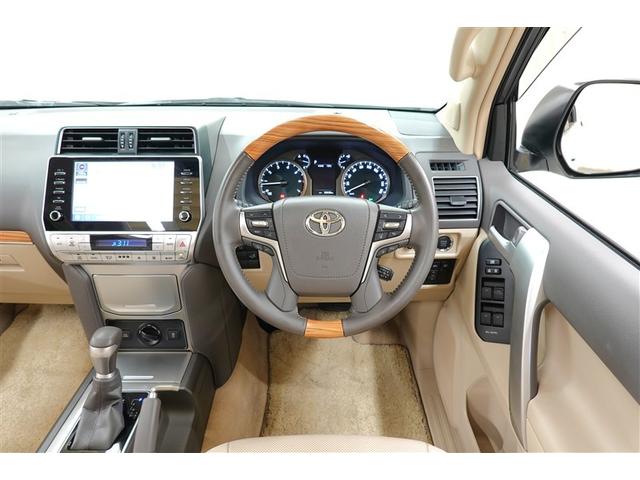 ランドクルーザープラド TX Lパッケージ 革シート サンルーフ 4WD フルセグ メモリーナビ DVD再生 バックカメラ 衝突被害軽減システム ETC LEDヘッドランプ 記録簿(18枚目)