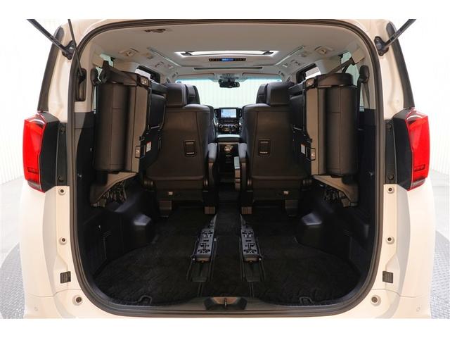 アルファード 2.5S Cパッケージ サンルーフ フルセグ メモリーナビ DVD再生 後席モニター バックカメラ 衝突被害軽減システム ETC 両側電動スライド LEDヘッドランプ 乗車定員7人 3列シート フルエアロ 記録簿(14枚目)