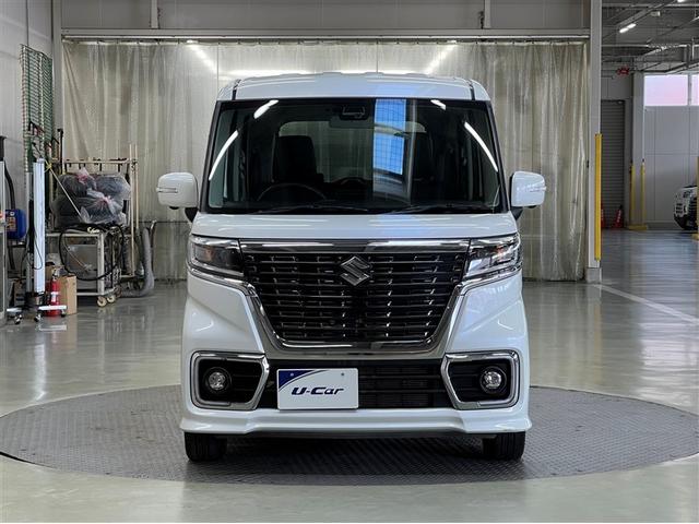 スペーシアカスタム ハイブリッドXS ゼン 衝突被害軽減ブレーキ ペダル踏み間違い急発進抑制装置 車線逸脱警報 先進ライト デュアル+サイドエアバッグ 横滑防止装置 全周囲カメラ カーナビ スマートキ- イモビライザー 両側電動スライドドア(5枚目)