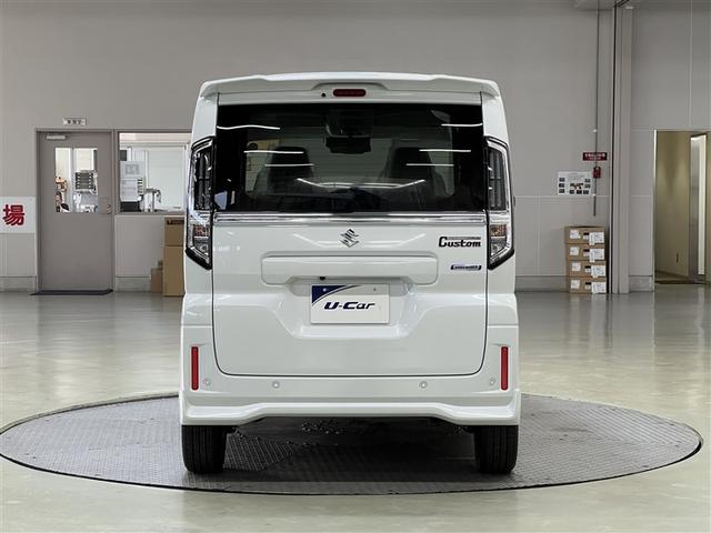 スペーシアカスタム ハイブリッドXSターボ 衝突被害軽減ブレーキ ペダル踏み間違い急発進抑制装置 デュアル+サイドエアバッグ 車線逸脱警報 横滑防止装置 全周囲カメラ 両側電動スライドドア スマートキ- イモビライザー クルーズコントロール(4枚目)