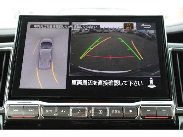 デリカＤ：５ Ｐ　電動ステップレス１１インチナビ全周囲カメラ　１オーナ　Ｂモニター　ミュージックプレイヤー接続可　地デジ　カーテンエアバック　ＬＥＤヘッドランプ　デュアルエアコン　ナビＴＶ　シートヒーター　４ＷＤ　３列（4枚目）