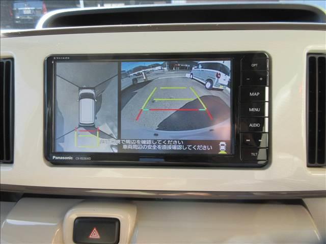 ムーヴキャンバス Ｇ　“メイクアップリミテッドＳＡＩＩＩ”　ナビ・フルセグＴＶ・ＣＤ／ＤＶＤ再生・Ｂｌｕｅｔｏｏｔｈ・ＬＥＤライト・全方位モニター・追突軽減ブレーキ・両側電動スライド・ＥＴＣ・前後ドラレコ・ステリモ・オートエアコン（9枚目）