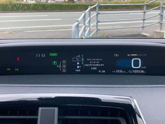 プリウス Ａプレミアム　ツーリングセレクション　ＬＥＤランプ　シートヒーター　純正ナビＴＶＢｌｕｅｔｏｏｔｈ　モデリスタエアロ　ブラインドスポットモニター　バックカメラ（47枚目）