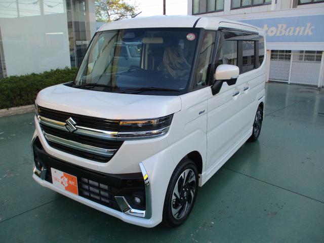 スペーシアカスタム ハイブリッドＸＳ　届出済未使用車　ＬＥＤ（ヘッドランプ・フォグ）　スリムサ－キュレ－タ－　パワ－スライドドア（両側）　ハンドルヒ－タ－　シ－トヒ－タ－（運転席・助手席）　ヘッドアップディスプレイ　セ－フティサポ－ト（6枚目）