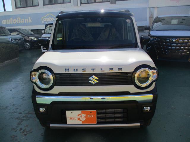 ハスラー タフワイルド　届出済未使用車　ル－フレ－ル　ブラックアルミホイ－ル　ＬＥＤ（ヘッドランプ・フォグ）　リヤソナ－　スマ－トキ－＆プッシュスタ－ト　シ－トヒ－タ－（前席左右）　セ－フティサポ－ト（2枚目）