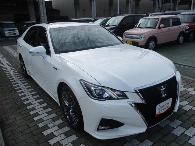 クラウンハイブリッド アスリートG 革シート サンルーフ フルセグ メモリーナビ DVD再生 ミュージックプレイヤー接続可 バックカメラ 衝突被害軽減システム ETC LEDヘッドランプ(3枚目)