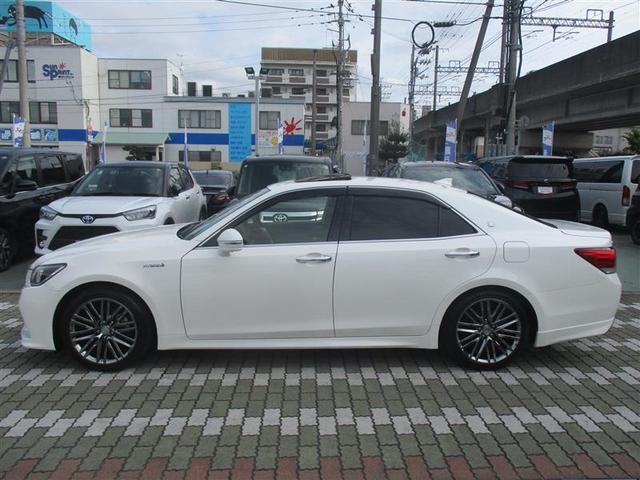 クラウンハイブリッド アスリートG 革シート サンルーフ フルセグ メモリーナビ DVD再生 ミュージックプレイヤー接続可 バックカメラ 衝突被害軽減システム ETC LEDヘッドランプ(7枚目)