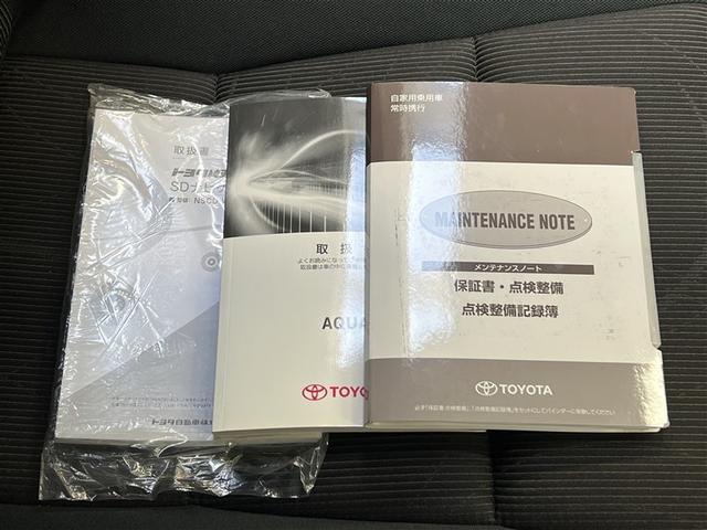 アクア Ｓスタイルブラック　バックモニター　ワンセグ　ＣＤ再生装置　メディアプレイヤー接続　リアスポイラー　社外アルミ　スマートキ－　イモビライザー　ＥＴＣ　ワンオーナー　衝突被害軽減ブレーキ　車線逸脱警報　先進ライト　ＡＢＳ（30枚目）