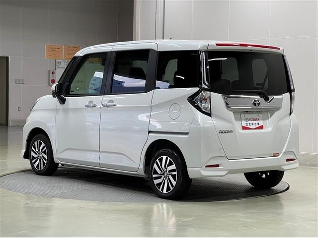 ルーミー カスタムG LEDヘッドランプ バックモニター パノラミックビューモニター フルセグ メディアプレイヤー接続 純正アルミ スマートキ- イモビライザー クルーズコントロール 両側電動スライドドア ETC(3枚目)