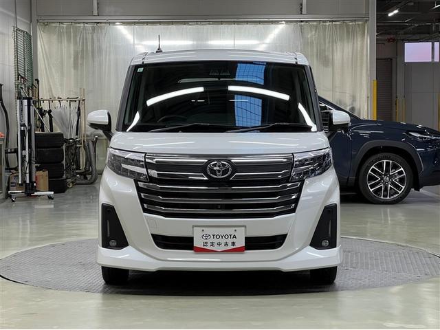 ルーミー カスタムG LEDヘッドランプ バックモニター パノラミックビューモニター フルセグ メディアプレイヤー接続 純正アルミ スマートキ- イモビライザー クルーズコントロール 両側電動スライドドア ETC(4枚目)