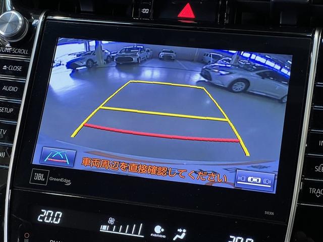 【バックモニター】　車庫入れの後方確認や、バックで駐車場に出入りの際等に後方を確認するのをお手伝いできます