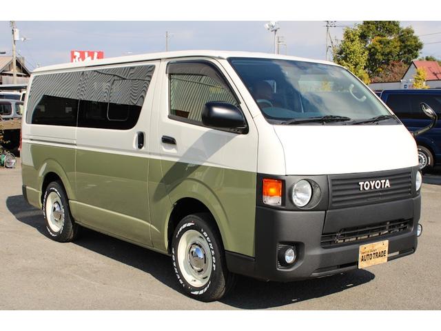 ハイエースバン 　４ＷＤ　丸目フェイス　オリジナルリメイクキット　ＲＥＴＲＩＰ　７０　シダーグリーンツートン（14枚目）