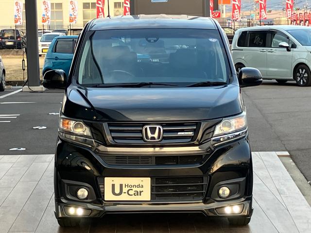 Ｎ－ＷＧＮカスタム Ｇ・ターボパッケージ　無限仕様　エアロ　リアスポイラー　グリル　センター出しマフラー　フロアマット　ギャザーズナビ　バックモニター　ＥＴＣ　パドルシフト　クルーズコントロール　プッシュスタート　あんしんパッケージ　ＨＩＤ（4枚目）