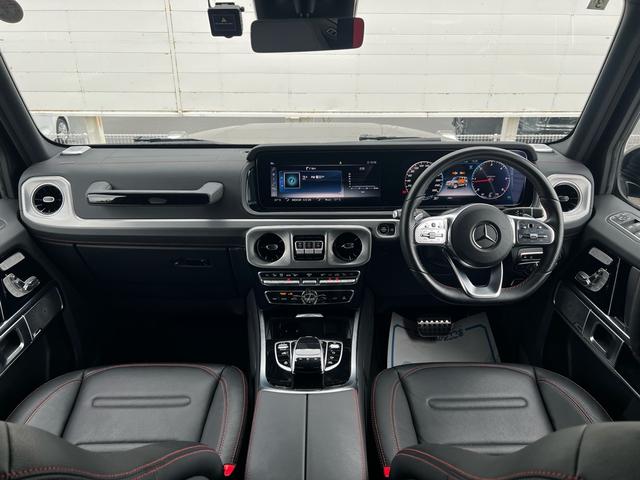 Gクラス G350d AMGライン アダプティブダンピングシステム ラグジュアリーパッケージ サンルーフ Burmesterサウンド 黒革シート レッドシートベルト カープレイ 360°カメラ 前後ドラレコ 1オーナー(2枚目)