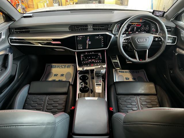 RS6アバント ベースグレード エアサスペンション(5名) アメ鍛22インチAW アクラポビッチマフラー カーボンミラー セラミックブレーキ リミッター305 MOP245 RSスポエキ グロスカーボンRSエクステリア 1オーナー(2枚目)
