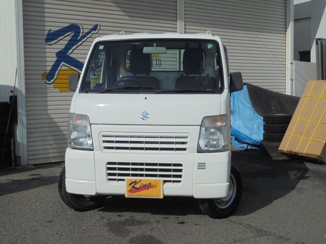 キャリイトラック KCエアコン・パワステ エアコン パワステ オートマ パートタイム4WD 3方開き ETC付 エンジン交換済25,000Km物 プラグ DLI新品 荷台マット(2枚目)