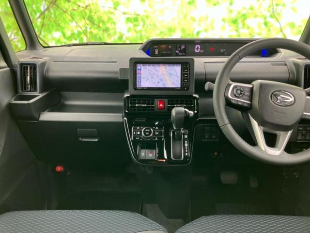 タント カスタムRS 新品タイヤ/保証書/社外 メモリーナビ/スマートアシスト(トヨタ・ダイハツ)/両側電動スライドドア/シートヒーター 前席/パノラマモニター/車線逸脱防止支援システム/シート ハーフレザー ターボ(4枚目)