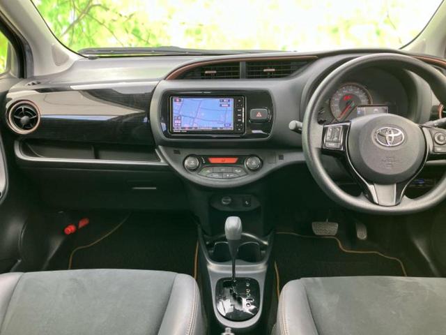 ヴィッツ Ｆアミー　保証書／社外　ＳＤナビ／衝突安全装置／車線逸脱防止支援システム／シート　ハーフレザー／ドライブレコーダー　社外／ヘッドランプ　ＬＥＤ／Ｂｌｕｅｔｏｏｔｈ接続／ＥＴＣ／ＥＢＤ付ＡＢＳ／横滑り防止装置（4枚目）