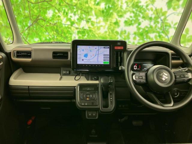 スペーシア ハイブリッドＸ　純正　９インチ　ＳＤナビ／セーフティサポート（スズキ）／両側電動スライドドア／シートヒーター　前席／全方位モニター用カメラ／ドライブレコーダー　前後／ヘッドランプ　ＬＥＤ／ＵＳＢジャック　全周囲カメラ（4枚目）