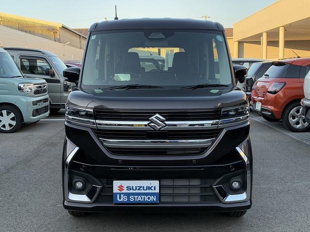 スペーシアカスタム カスタム　ＨＹＢＲＩＤ　ＸＳターボ♪　衝突軽減ブレーキ搭載　後席両側電動スライドドア　電動パーキングブレーキ　オーディオレス（2枚目）