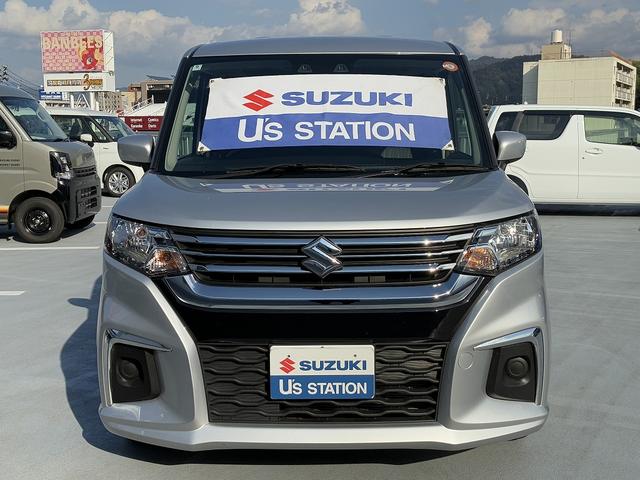 ソリオ Ｇ　２型　お手入れ楽々♪スターシルバーメタリック！　衝突軽減ブレーキ搭載　後席両側スライドドア（片側電動）　オーディオレス（2枚目）