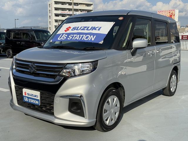 ソリオ Ｇ　２型　お手入れ楽々♪スターシルバーメタリック！　衝突軽減ブレーキ搭載　後席両側スライドドア（片側電動）　オーディオレス（3枚目）