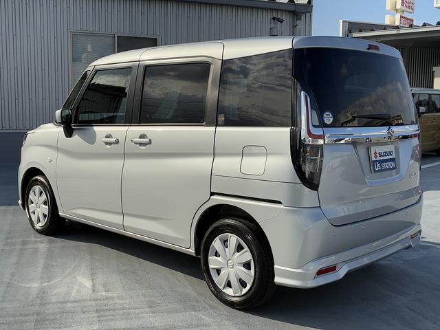 ソリオ Ｇ　２型　お手入れ楽々♪スターシルバーメタリック！　衝突軽減ブレーキ搭載　後席両側スライドドア（片側電動）　オーディオレス（5枚目）