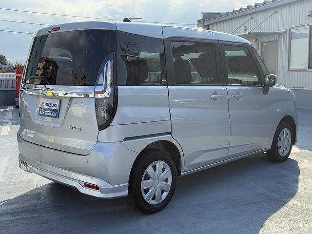 ソリオ Ｇ　２型　お手入れ楽々♪スターシルバーメタリック！　衝突軽減ブレーキ搭載　後席両側スライドドア（片側電動）　オーディオレス（7枚目）