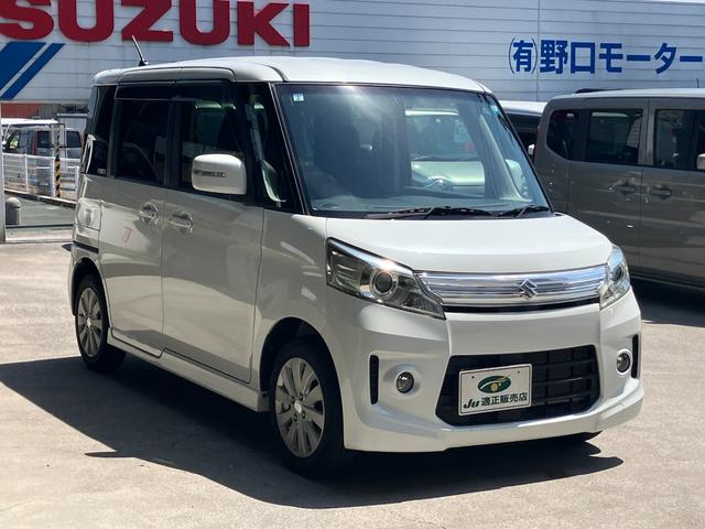 スペーシアカスタム ＸＳ　メモリーナビ　テレビ　スマートキー　プッシュスタート　両側電動スライドドア　ＥＴＣ　電動格納ミラー　オートエアコン　ベンチシート　パワーウインドウ　アイドリングストップ　純正アルミホイール（3枚目）