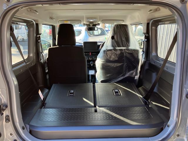 ジムニー XC 届出済未使用車 デュアルセンサーブレーキサポートII パートタイム4WD 高低二段切替式 AT カーテンエアバッグ シートヒーター プッシュスタート クルーズコントロール クリアランスソナー 純正AW(16枚目)
