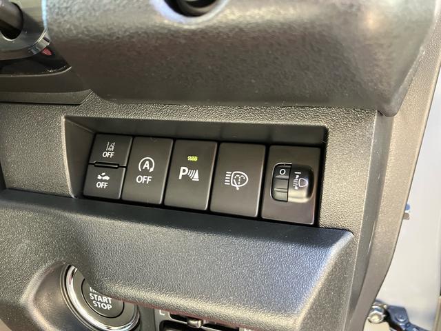 ジムニー XC 届出済未使用車 デュアルセンサーブレーキサポートII パートタイム4WD 高低二段切替式 AT カーテンエアバッグ シートヒーター プッシュスタート クルーズコントロール クリアランスソナー 純正AW(21枚目)