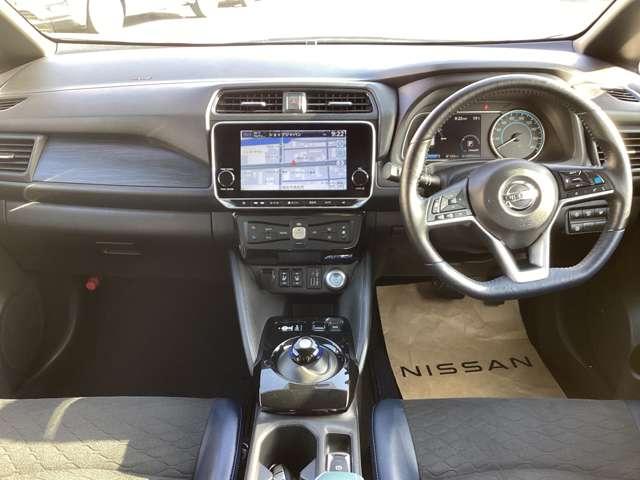 リーフ ｅ＋　ＡＵＴＥＣＨ　シートヒーター・ドラレコ・ＥＴＣ　インテリジェントアラウンドビューモニター　ＬＥＤ　レーンキープアシスト　ドラレコ　バックカメラ　インテリジェントキー　レーダークルーズコントロール　ワンオーナー　寒冷地仕様　禁煙　ナビＴＶ　キーフリー（7枚目）