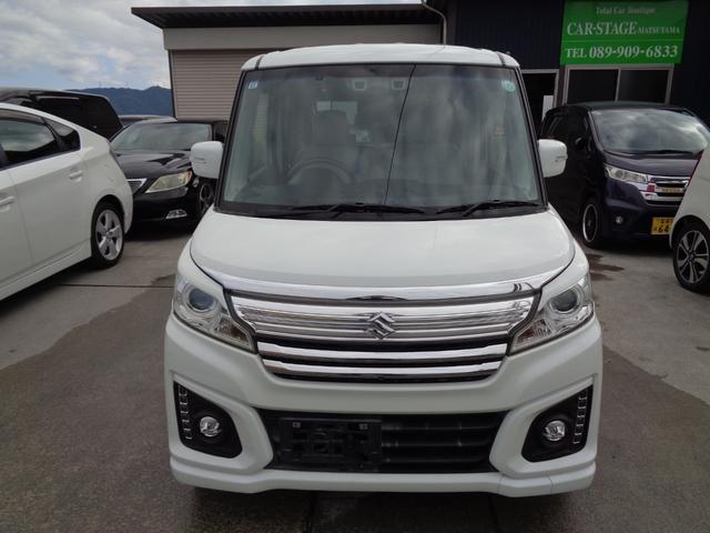 スペーシアカスタム ＸＳターボ　ナビＴＶＤＶＤブルートゥースバックカメラドラレコ両側パワースライドドア車検整備付（4枚目）