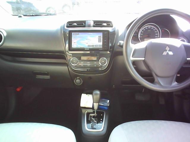 ミラージュ M 衝突被害軽減ブレーキシステム 社外ナビ TV (車体色 クールシルバーメタリック)(9枚目)