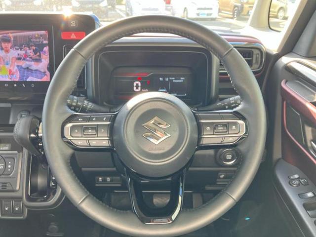 スペーシアカスタム ハイブリッドXS 新品タイヤ/保証書/純正 9インチ メモリーナビ/セーフティサポート(スズキ)/両側電動スライドドア/シートヒーター 前席/全方位モニター/車線逸脱防止支援システム 衝突被害軽減システム 全周囲カメラ(15枚目)